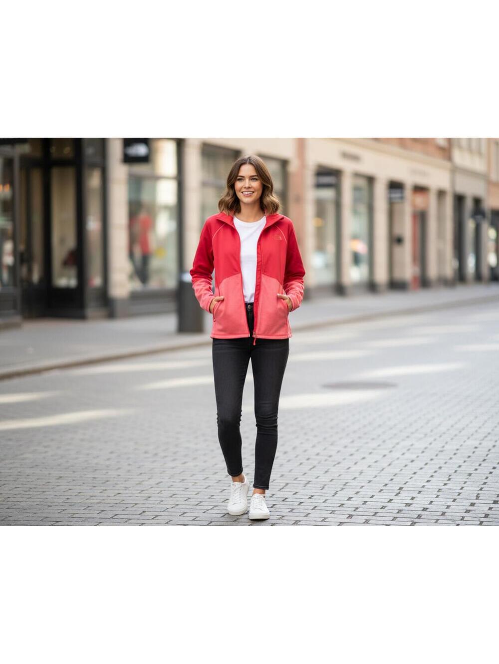 New with Tags Red Women's The North Face Zip-Up Jacket Size M